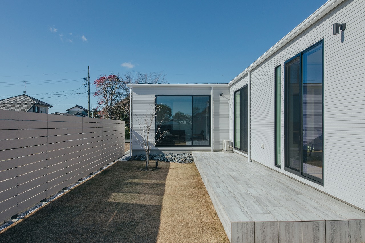 シンプルと洗練さを極めた平屋のコートハウス